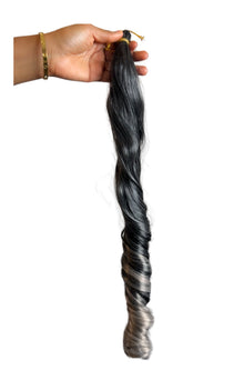 French Curls - T1B/Gray2 -Silver Mist