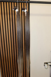 T4/56A Bone Straight Sew-In Bundle – Medium Brown to Soft Ash-Blonde Ombré